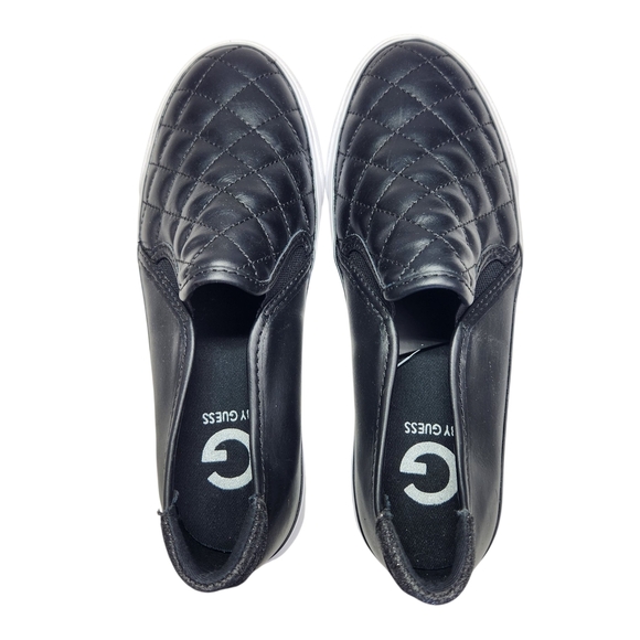 G by Guess Women's Black Quilted Slip-On Sneakers 6.5 - Picture 7 of 10